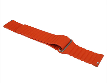 Ремешок Samsung/Huawei/Amazfit Bip/GTS 20mm leather loop оранжевый #8 