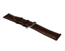 Ремешок Samsung/Huawei/Amazfit GTR 22mm crocodile leather band кожаный коричневый #1