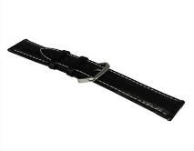 Ремешок Samsung/Huawei/Amazfit GTR 22mm crocodile leather band кожаный черный #3 