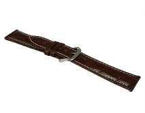 Ремешок Samsung/Huawei/Amazfit Bip/GTS 20mm crocodile leather band кожаный коричневый #1 