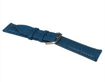 Ремешок Samsung/Huawei/Amazfit Bip/GTS 20mm crocodile leather band кожаный синий #8 