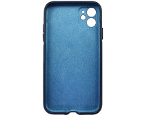 Чехол iPhone 11 Leather Magnetic, темно-синий