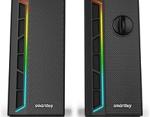 Акустическая система 2.0 Smartbuy NEON MELODY 2, 6Вт, RGB-подсветка, черный, SBA-4600