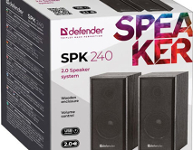 Акустическая 2.0 сист Defender SPK 240, черный, 6Вт, 65224