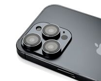 Защитная накладка ANANK на камеру iPhone 15 Pro/15 Pro Max графит (комплект 3шт)